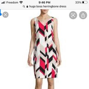 Hugo Boss Dephani Herringbone Sheath Dress